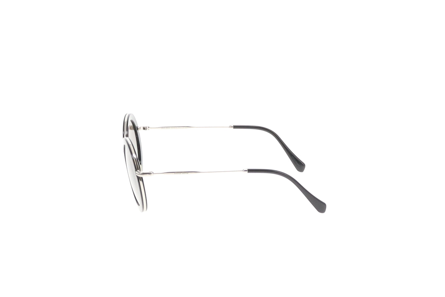 Miu Miu Round Sunglasses With Black Rim