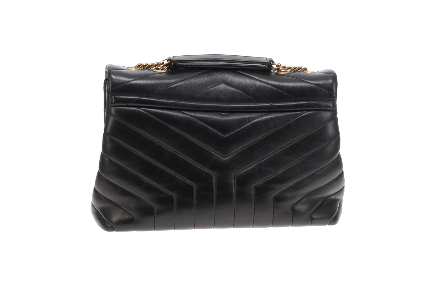 Saint Laurent Medium LouLou Black Antique Gold Hardware