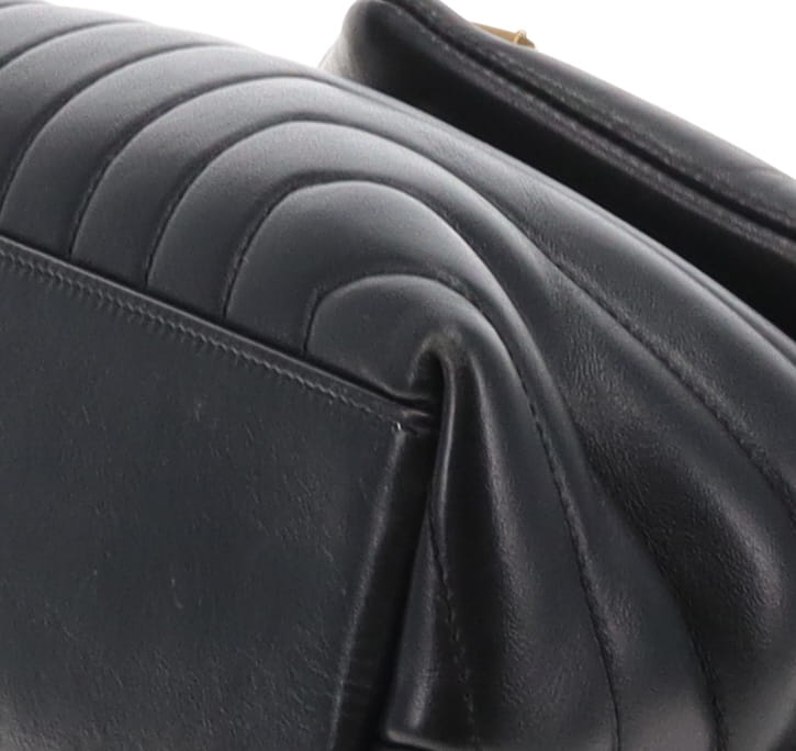 Saint Laurent Medium LouLou Black Antique Gold Hardware