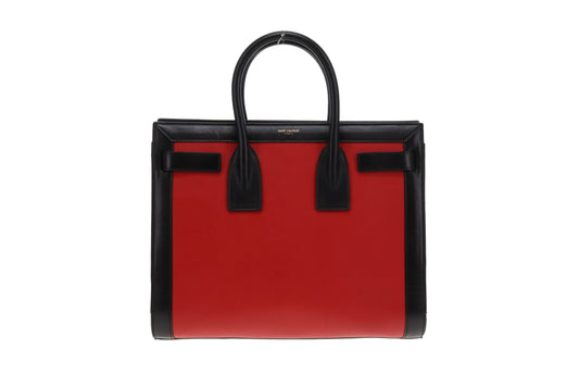 Saint Laurent Sac De Jour Small Red & Black