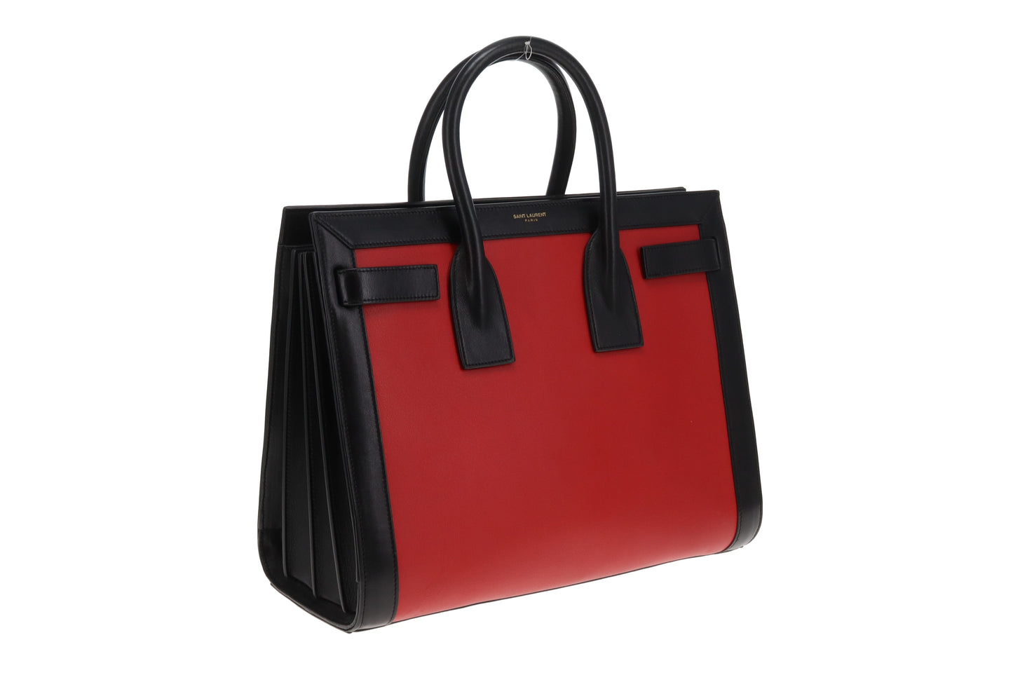 Saint Laurent Sac De Jour Small Red & Black