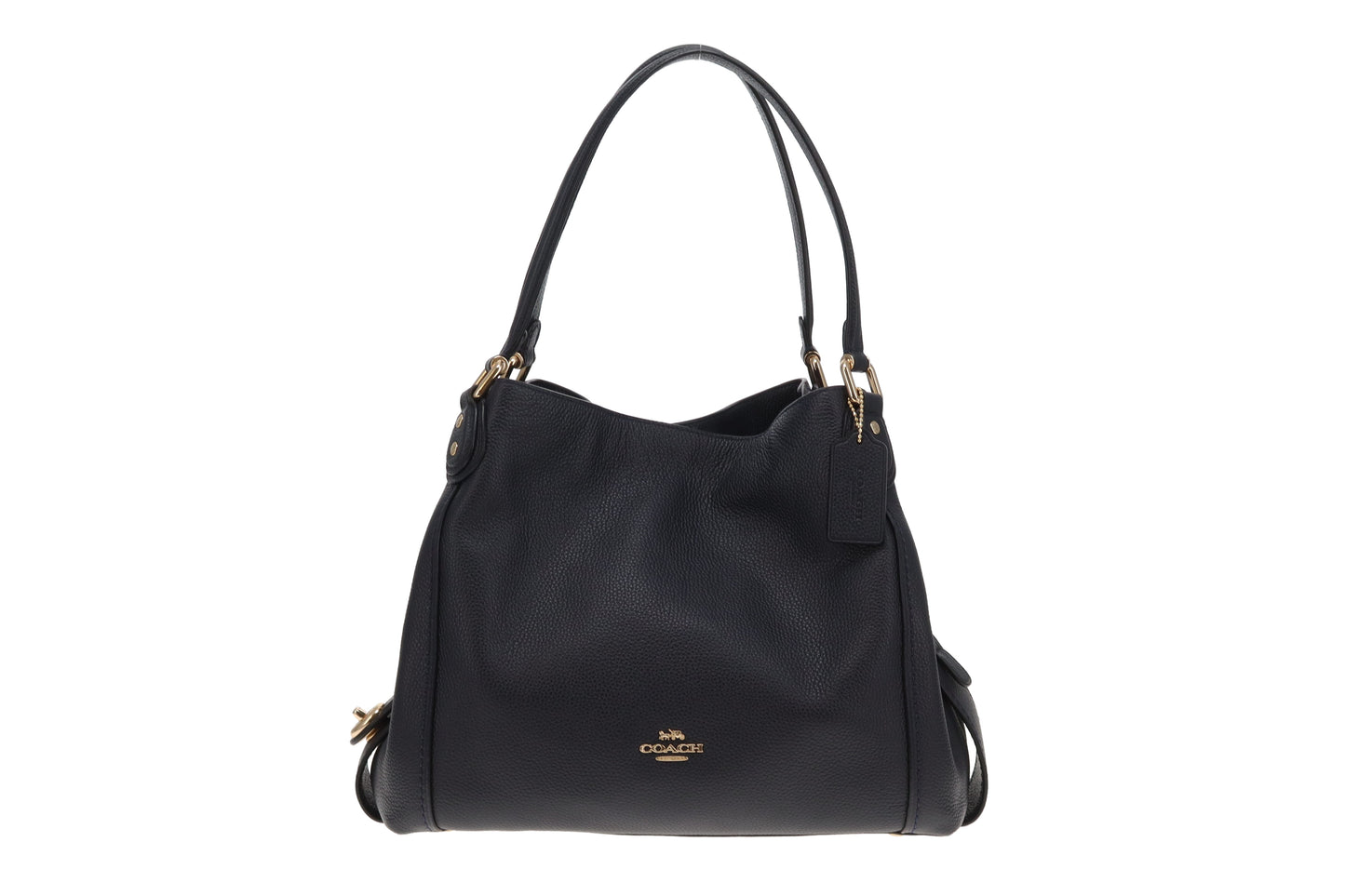 Coach Edie 31 Navy Shoulder Bag