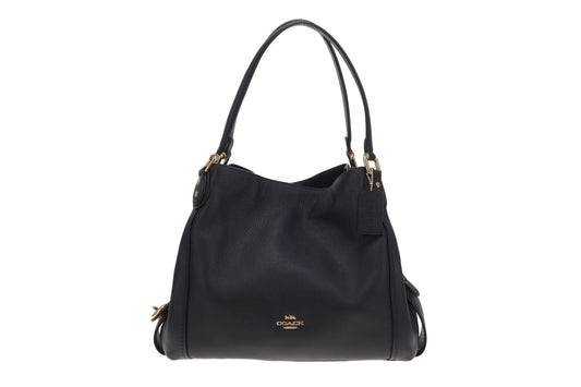Coach Edie 31 Navy Shoulder Bag