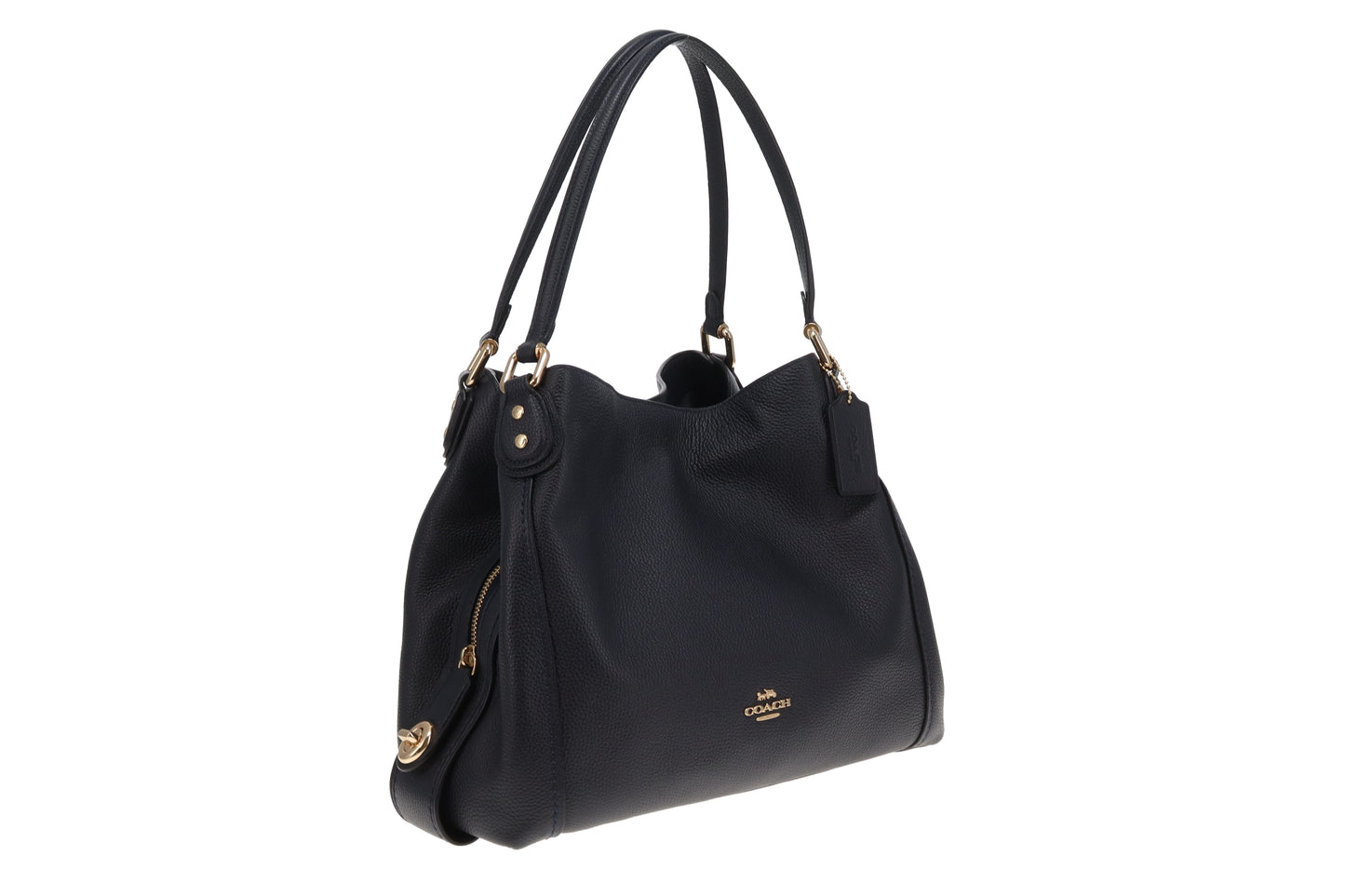 Coach Edie 31 Navy Shoulder Bag
