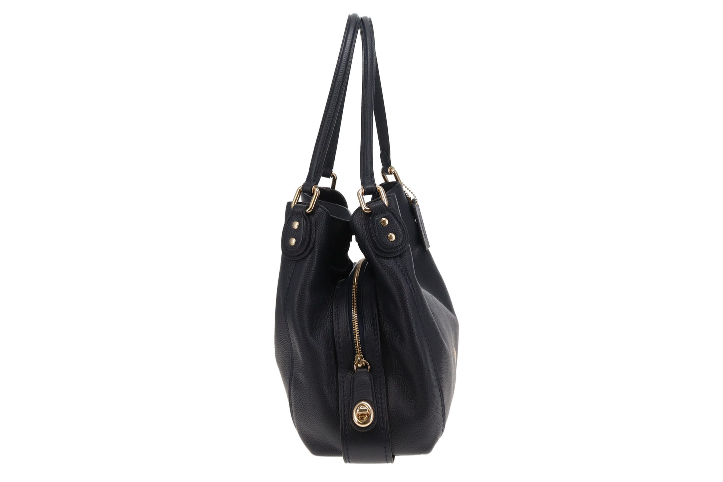 Coach Edie 31 Navy Shoulder Bag