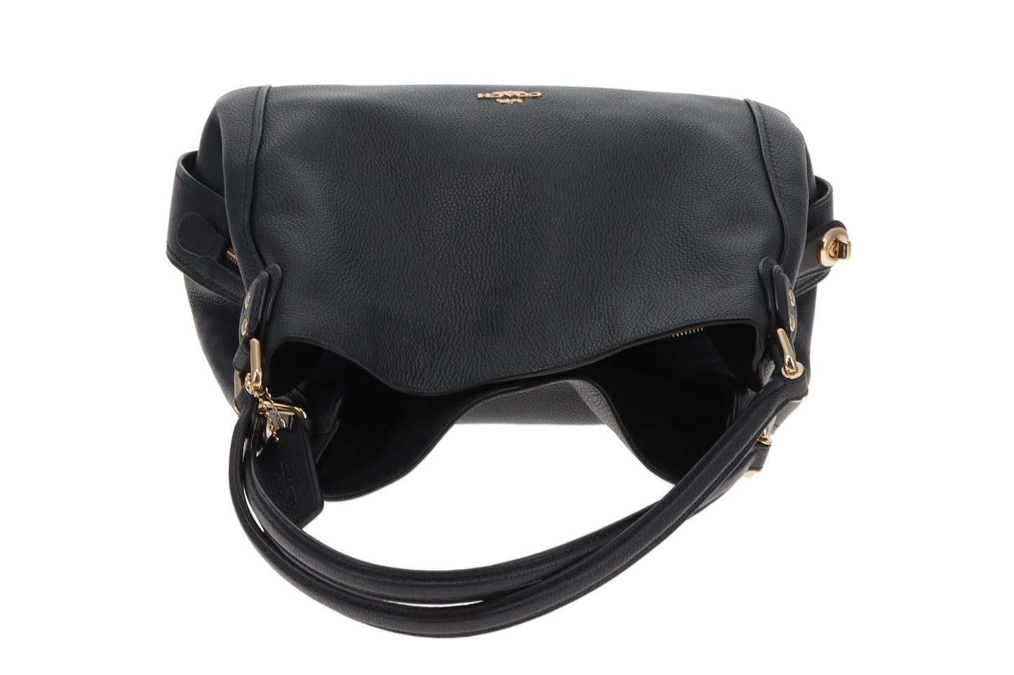 Coach Edie 31 Navy Shoulder Bag
