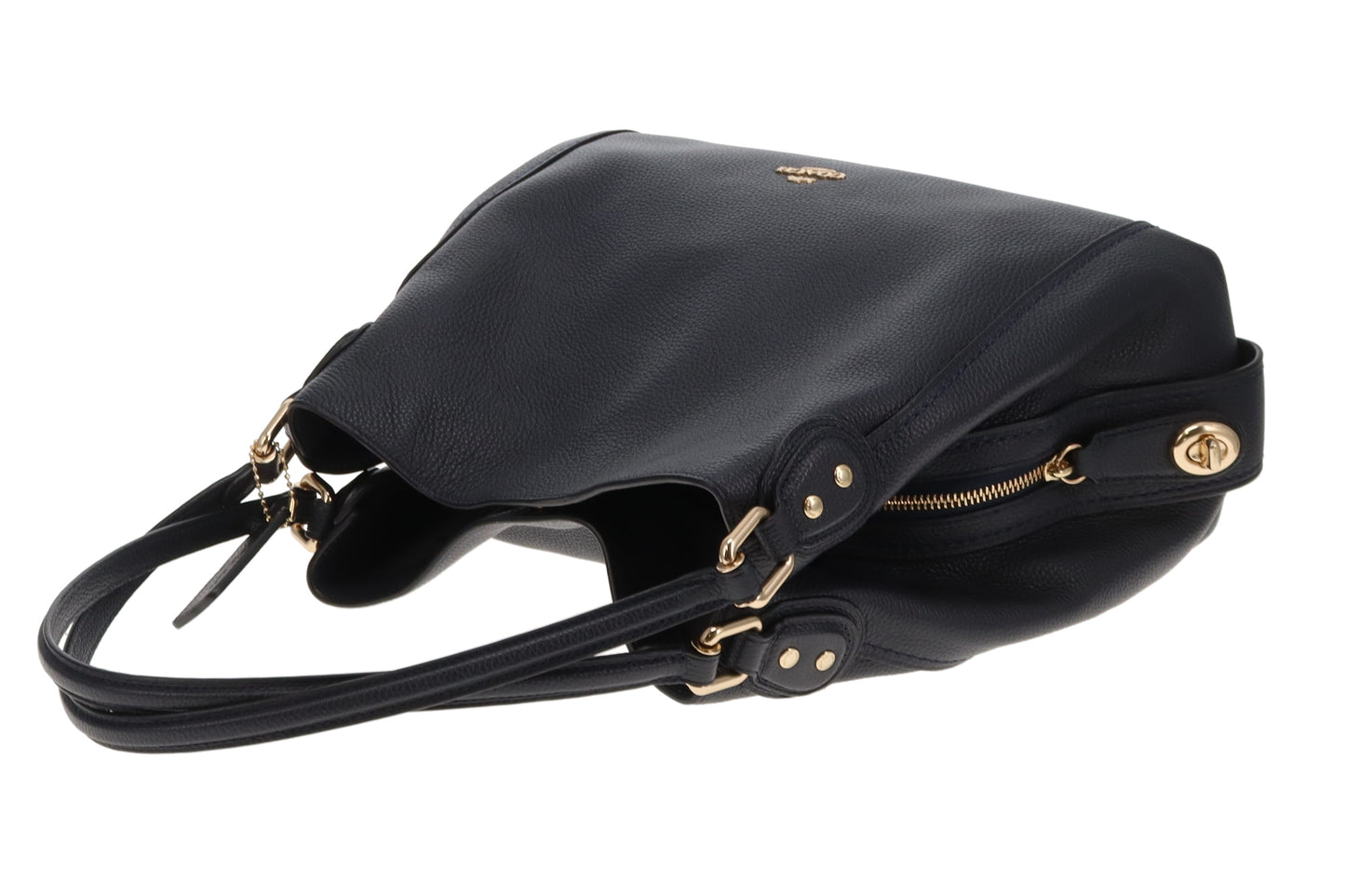 Coach Edie 31 Navy Shoulder Bag