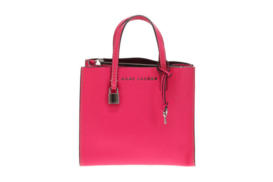 Marc Jacobs The Grind Tote Mini Hot Pink SHW