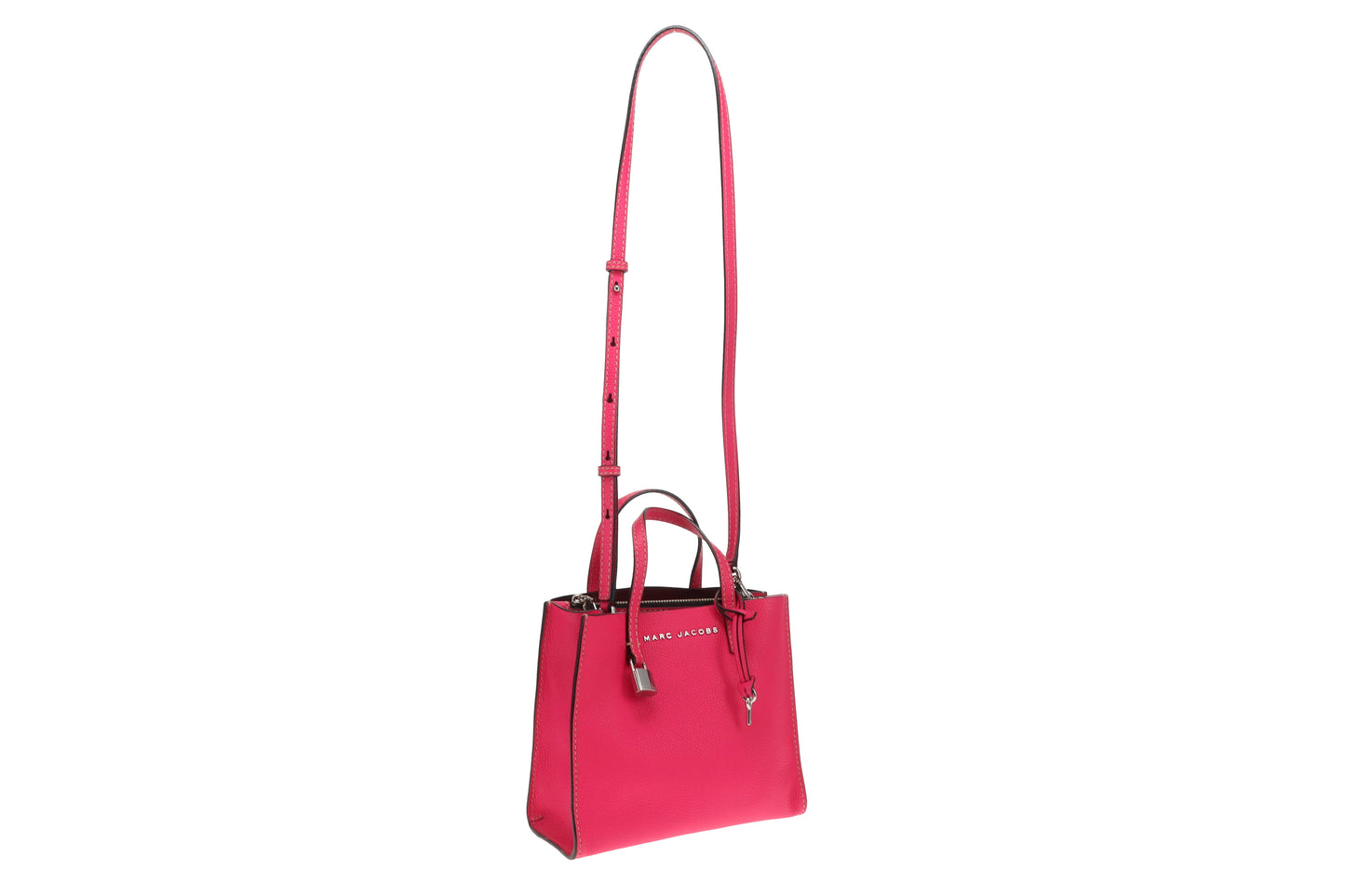 Marc Jacobs The Grind Tote Mini Hot Pink SHW