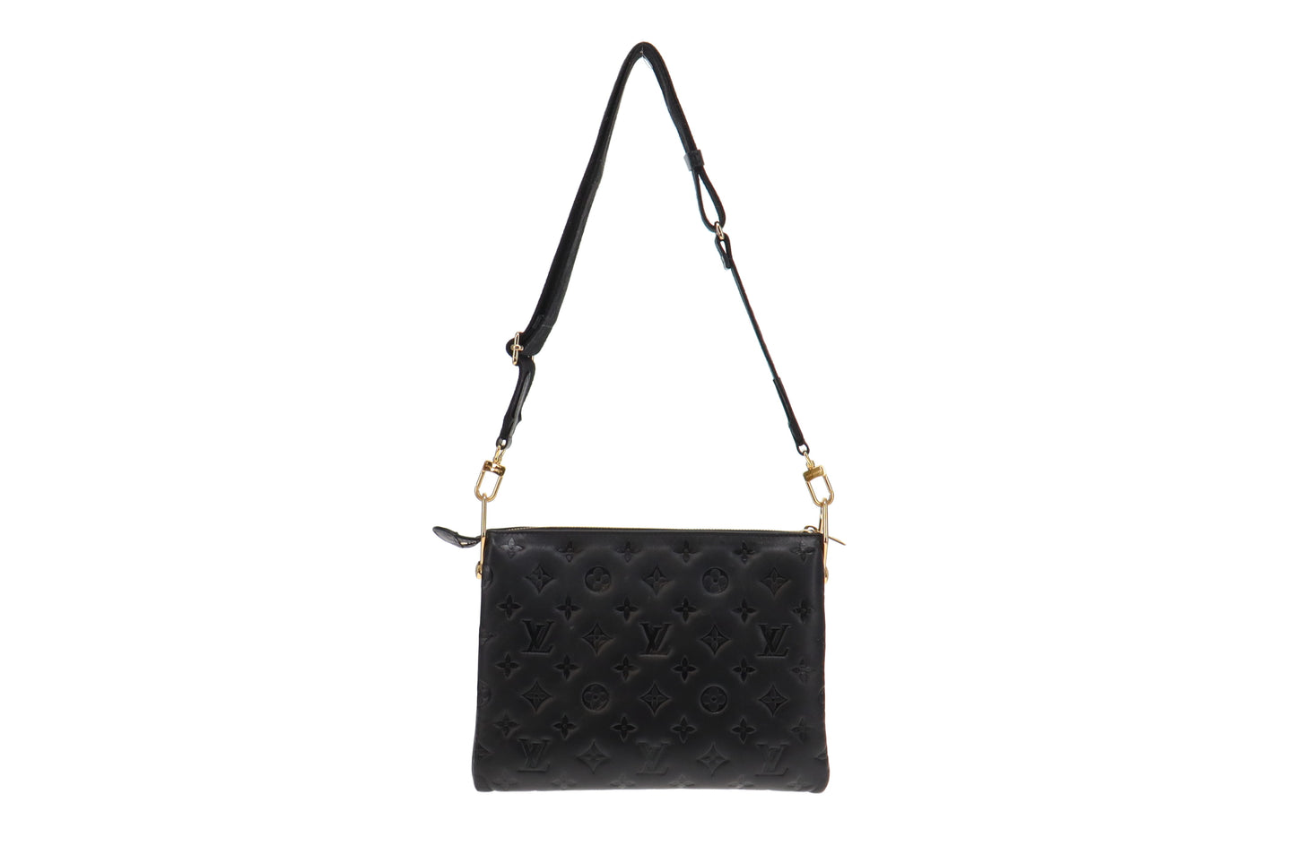 Louis Vuitton Black Coussin PM With Gold Hardware
