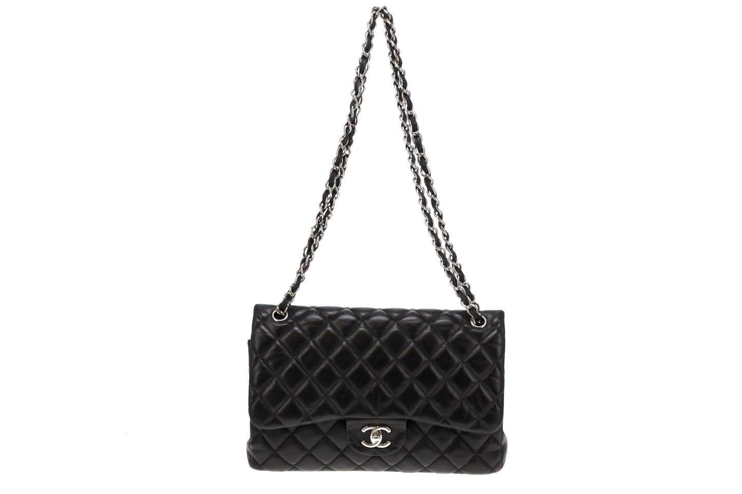 Chanel Jumbo Classic Double Flap Bag With Silver Hardware 2012