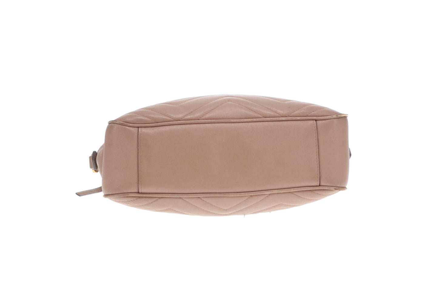 Gucci Taupe Chevron Medium Marmont Crossbody