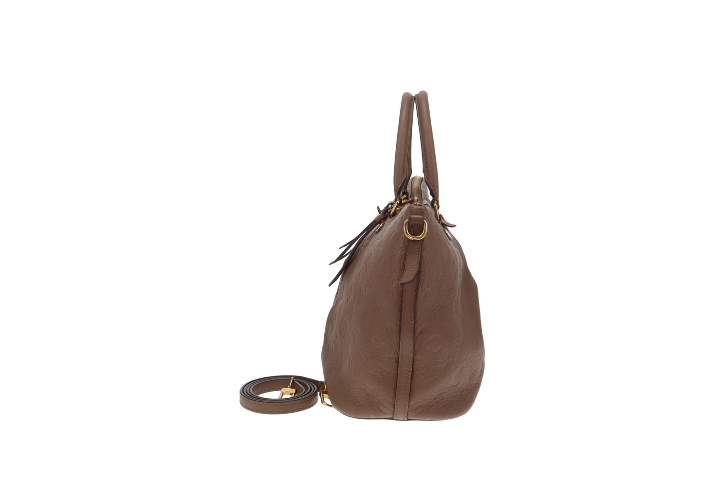 Louis Vuitton Taupe Monogram Empreinte Mazarine MM Bag