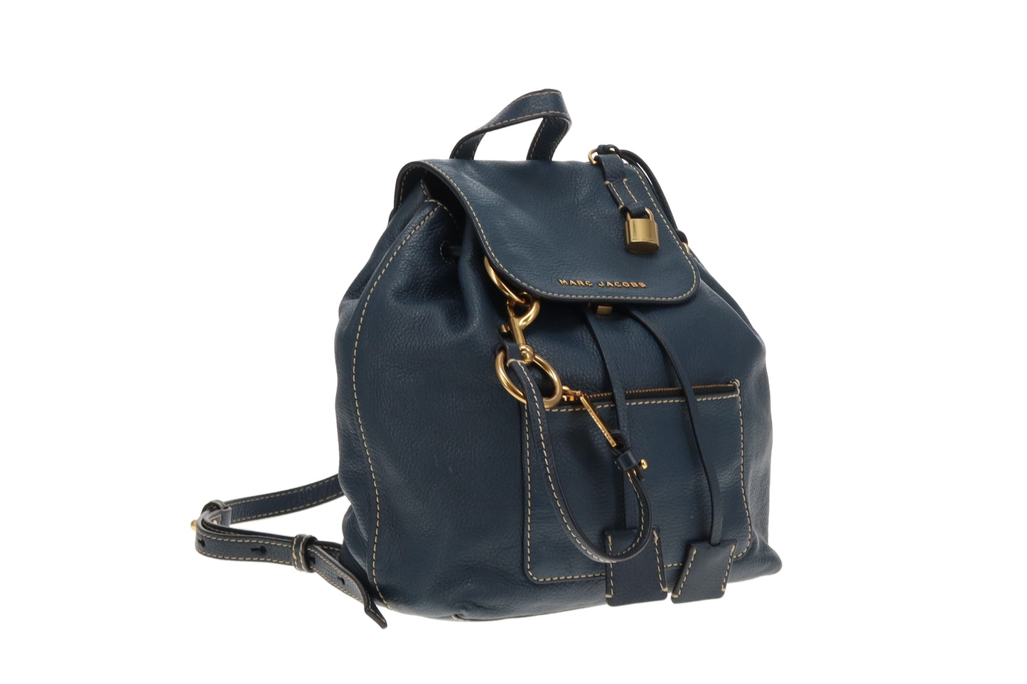 Marc Jacobs Blue Leather The Bold Grind Backpack