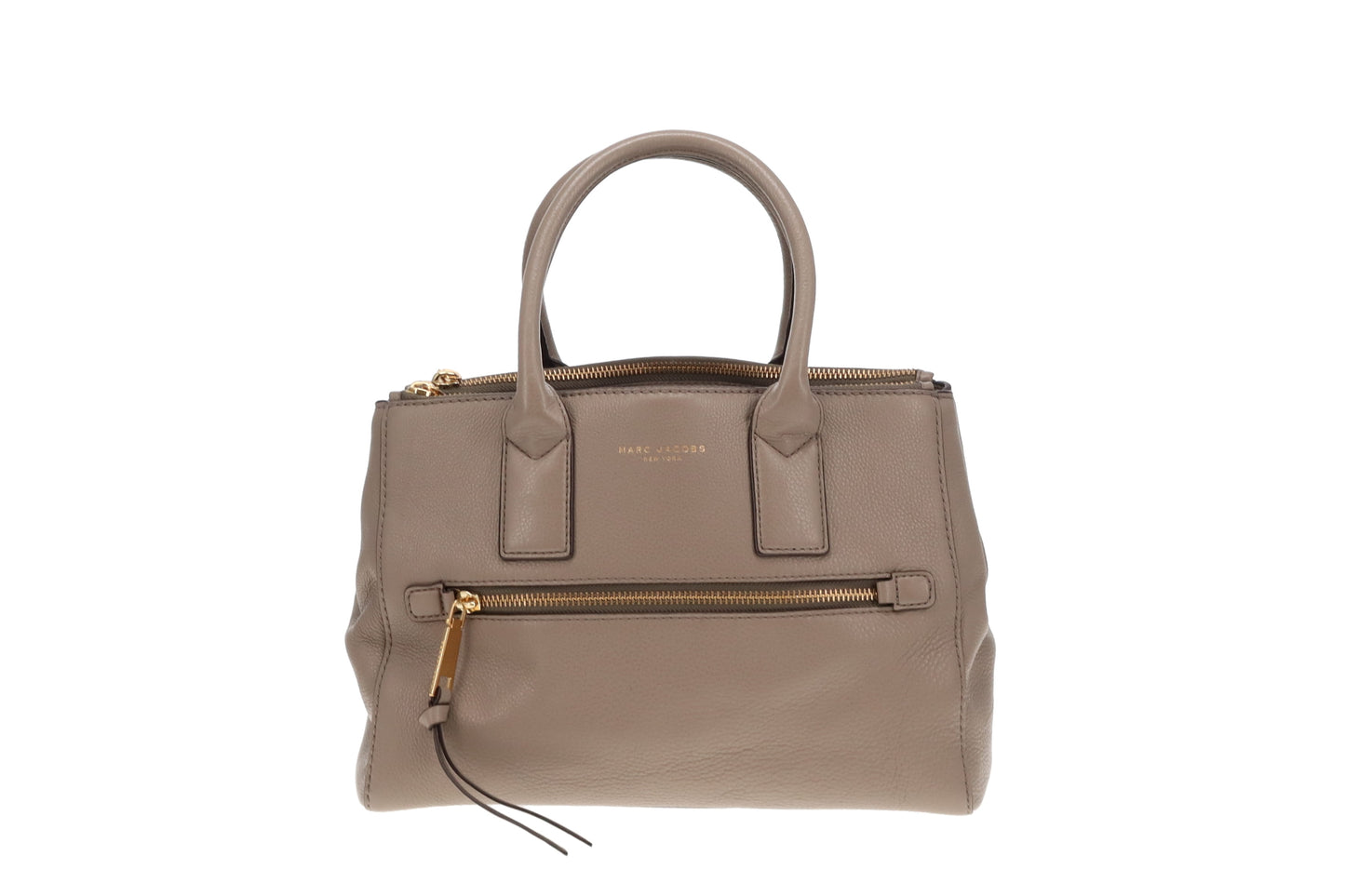 Marc Jacobs Taupe Leather Recruit Tote With Strap