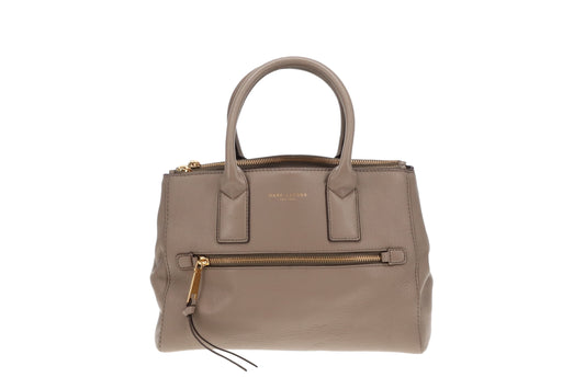 Marc Jacobs Taupe Leather Recruit Tote With Strap