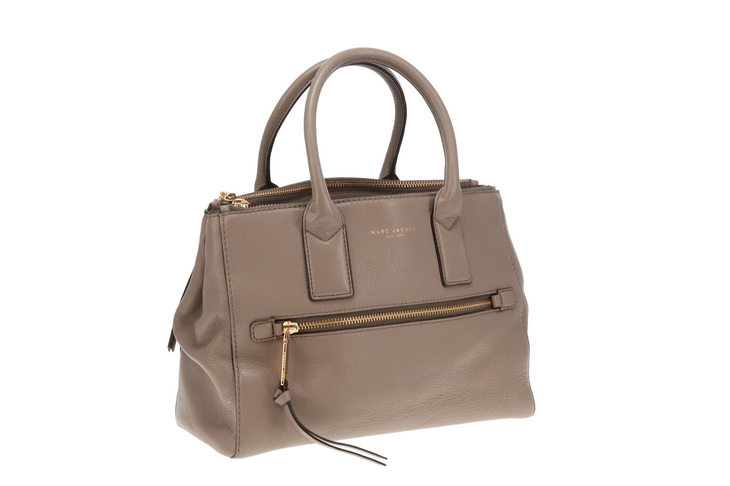 Marc Jacobs Taupe Leather Recruit Tote With Strap