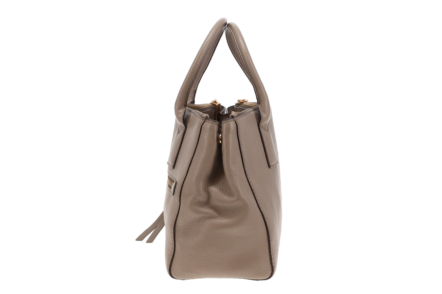 Marc Jacobs Taupe Leather Recruit Tote With Strap