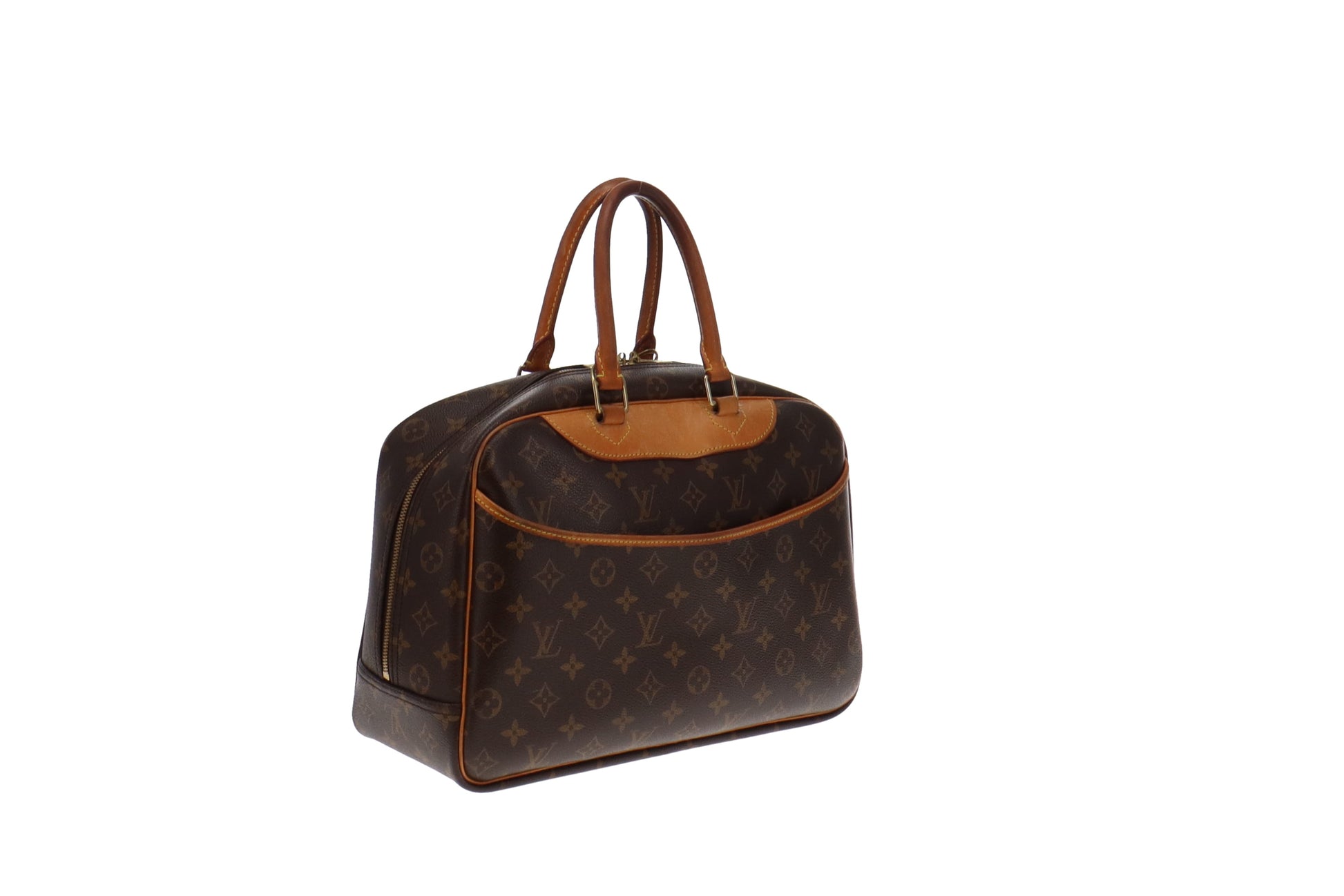 Louis Vuitton - Authenticated Deauville Handbag - Cloth Brown for Women, Good Condition