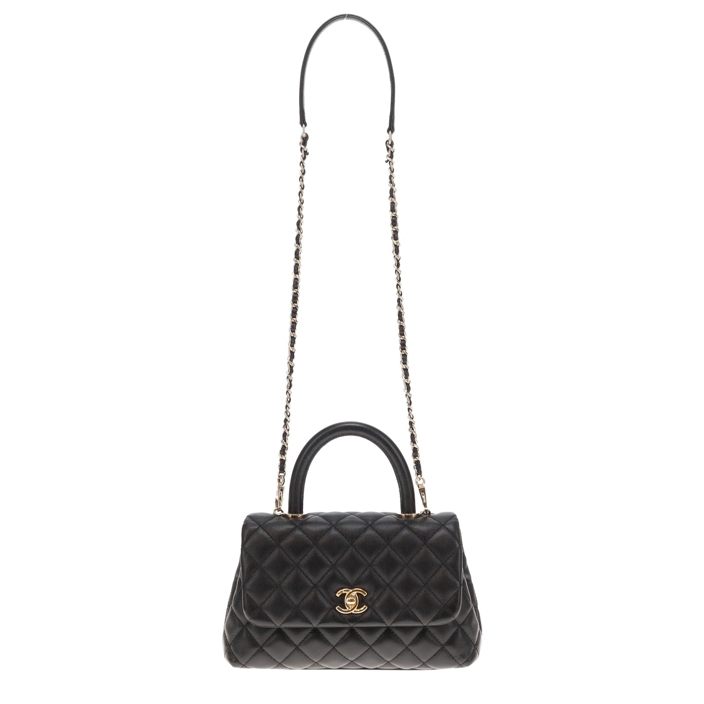 Chanel Coco Handle Small Black Caviar GHW 2020