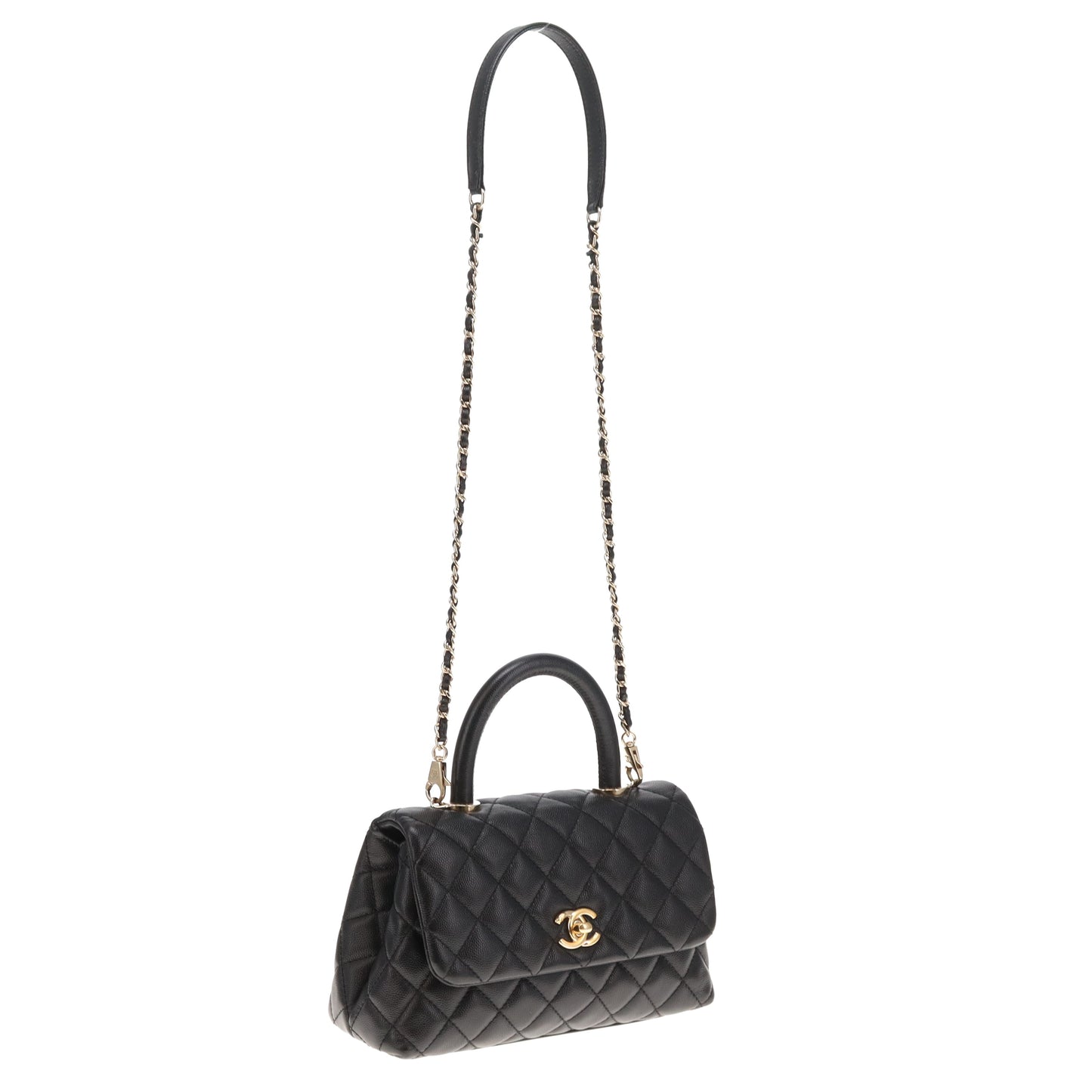 Chanel Coco Handle Small Black Caviar GHW 2020