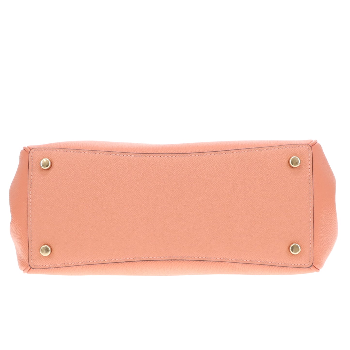 Coach Surrey Carryall Peach Crossgrain Leather
