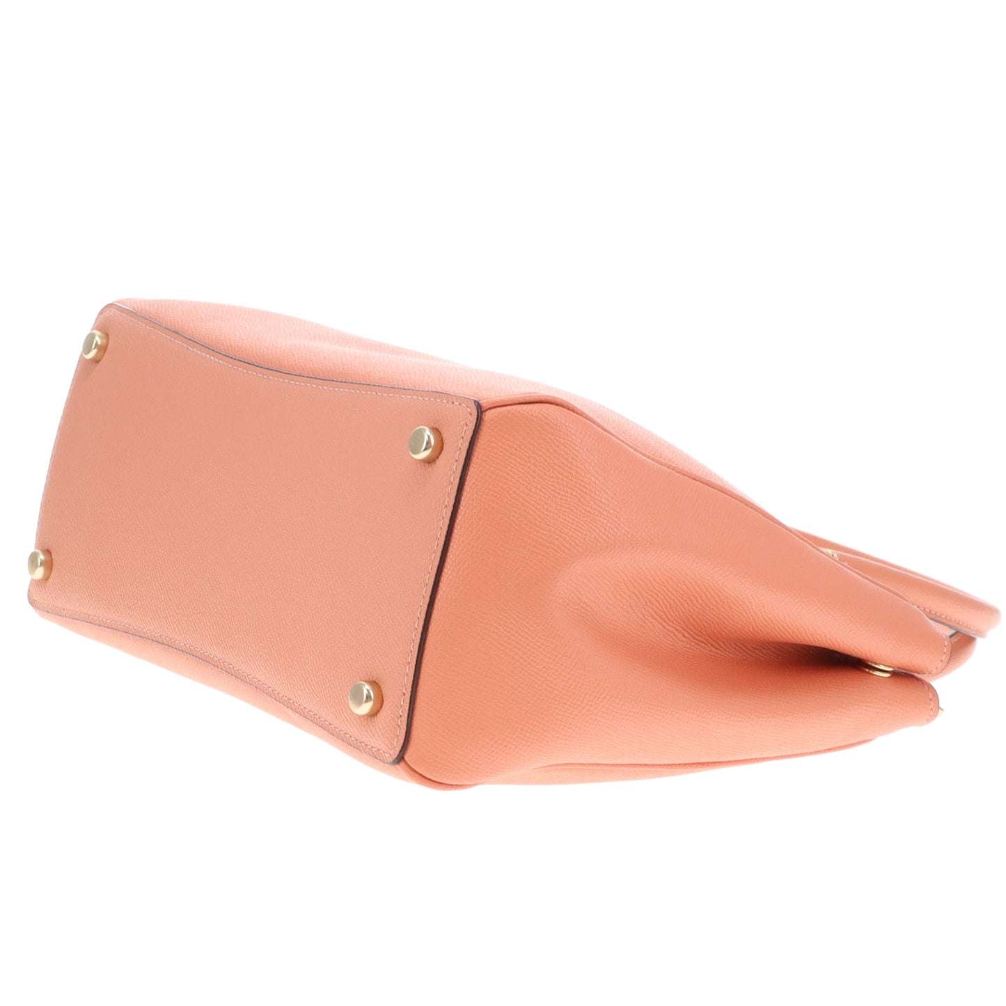 Coach Surrey Carryall Peach Crossgrain Leather