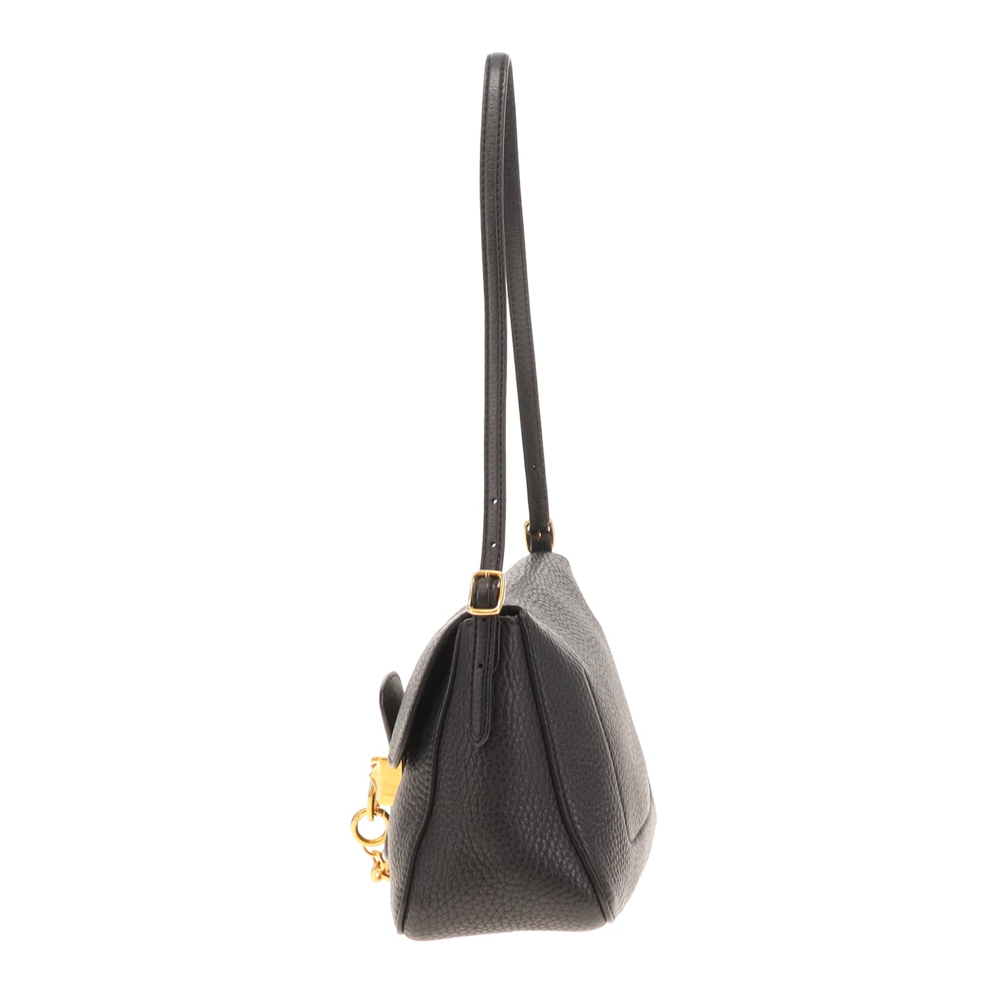 Mulberry Keeley Mini Black In Heavy Grain Leather