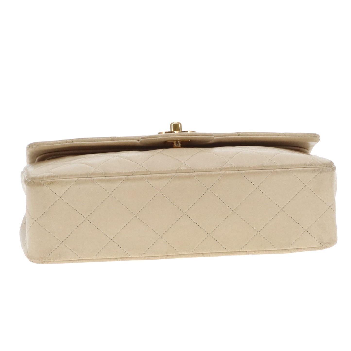 Chanel Classic Double Flap Small Cream Lambskin GHW Vintage