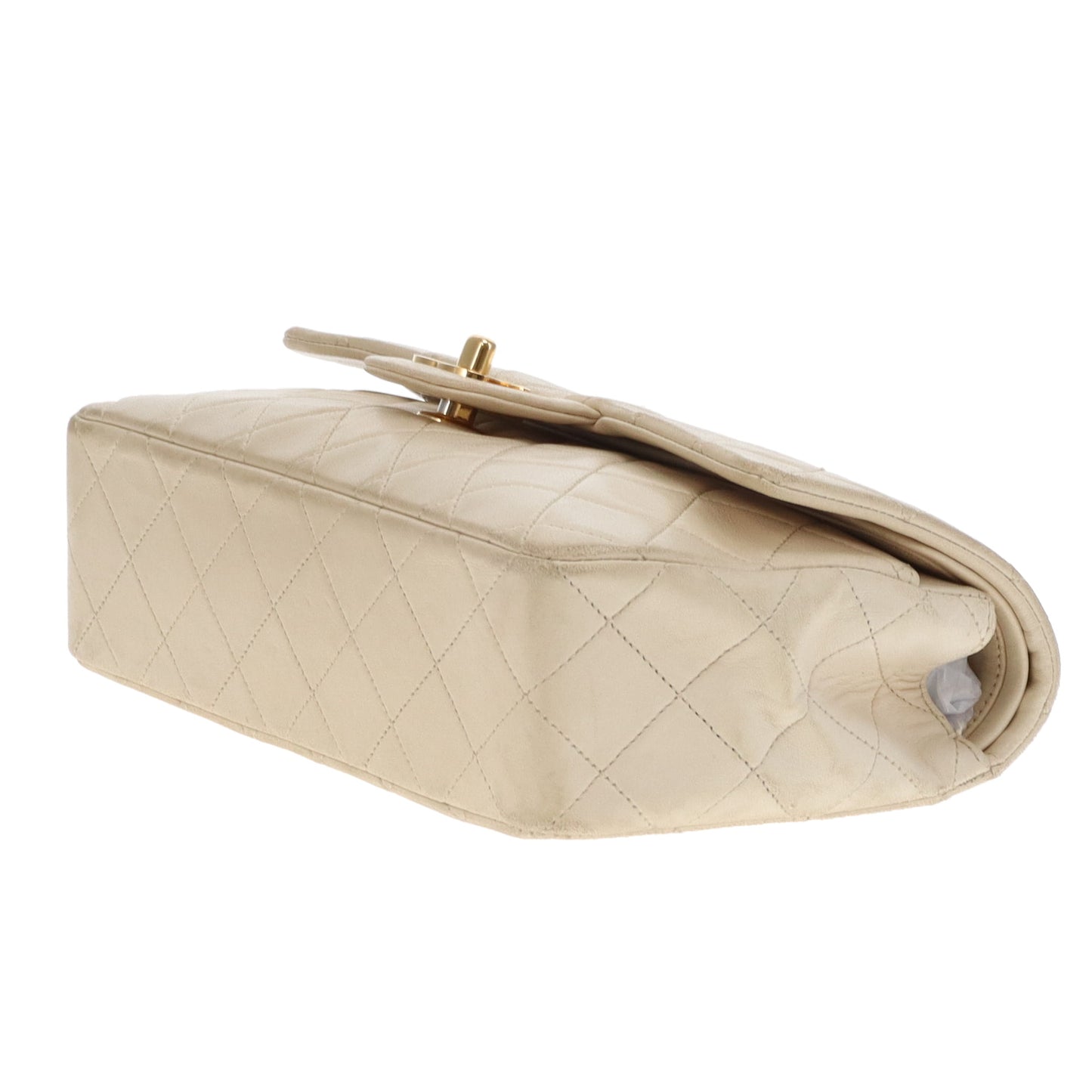 Chanel Classic Double Flap Small Cream Lambskin GHW Vintage