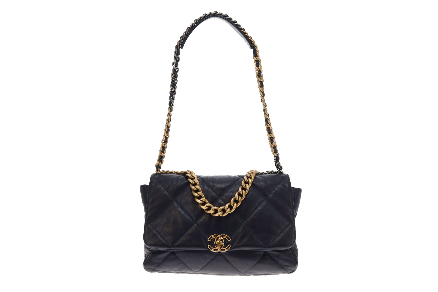 Chanel 19 Maxi Flap Navy 2020