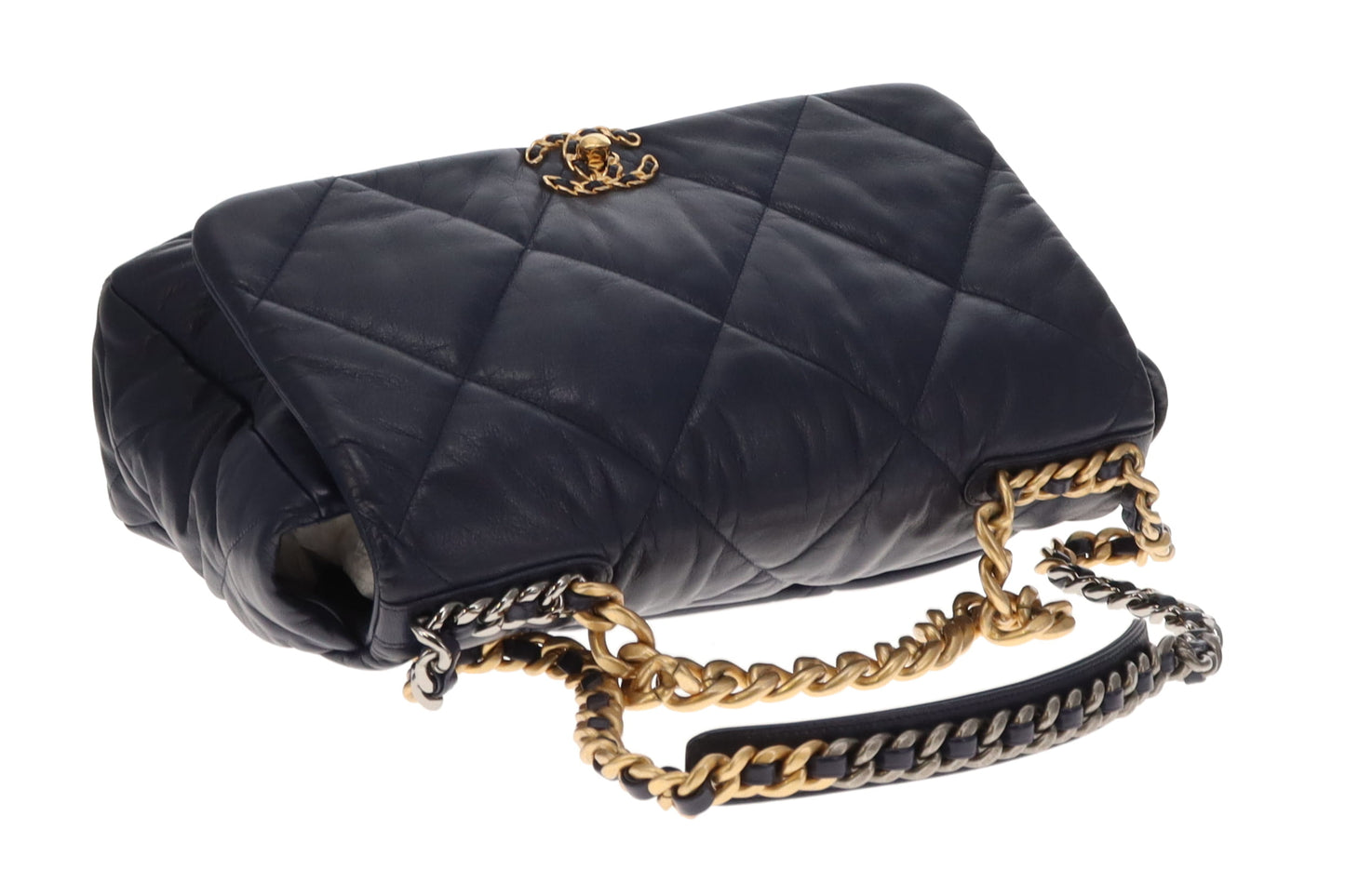 Chanel 19 Maxi Flap Navy 2020