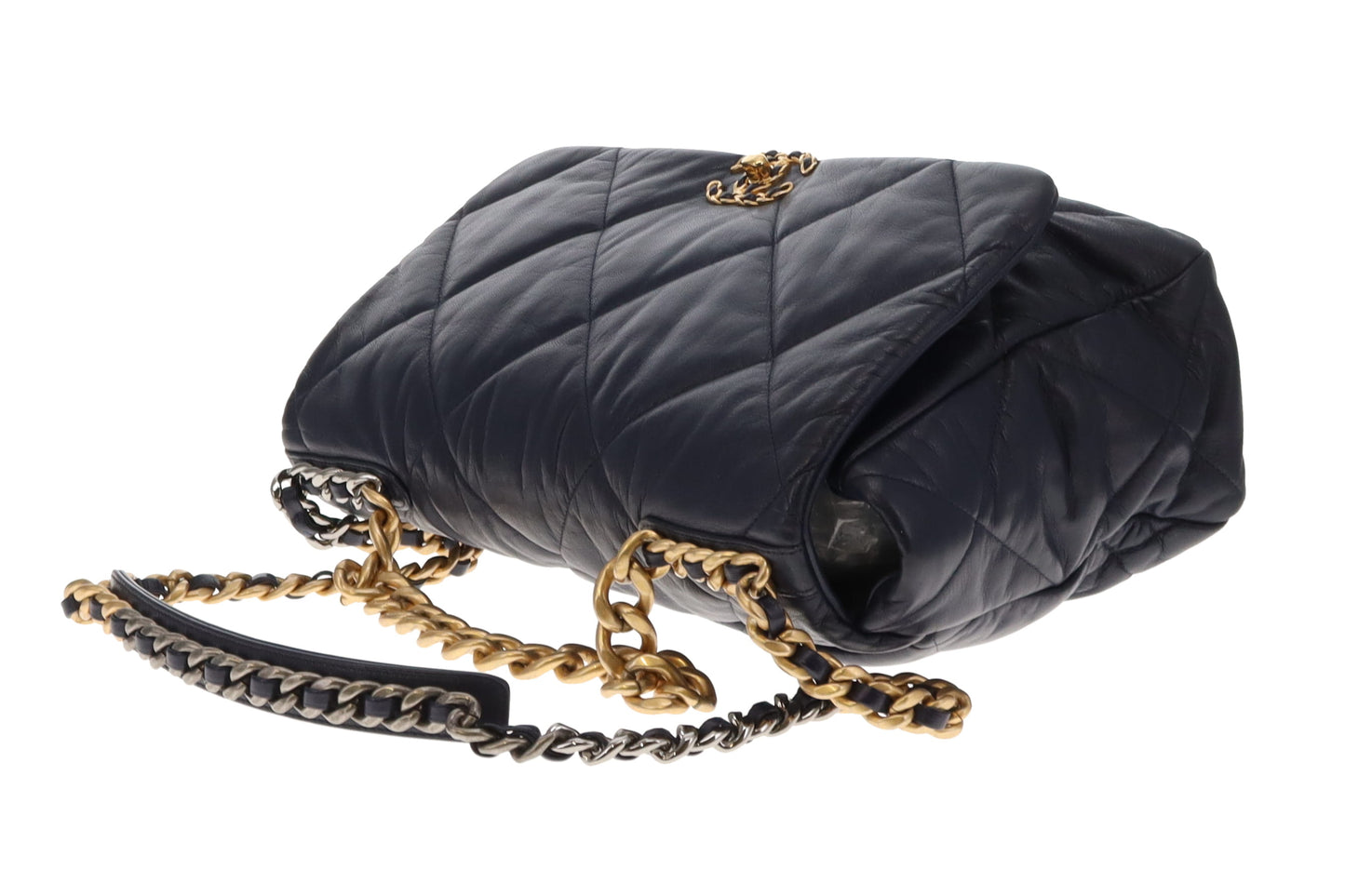 Chanel 19 Maxi Flap Navy 2020