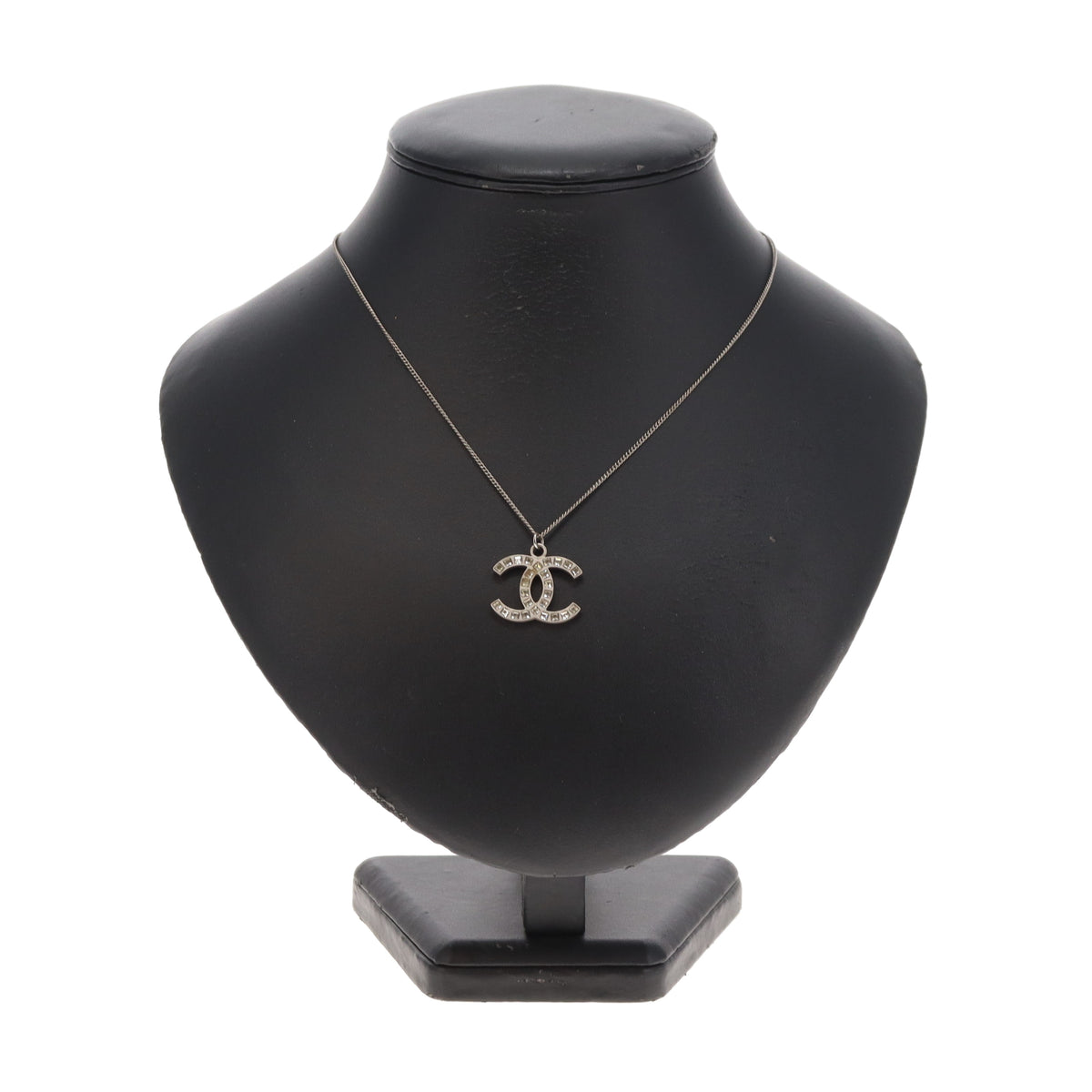 Chanel Strass CC Pendant Short Necklace