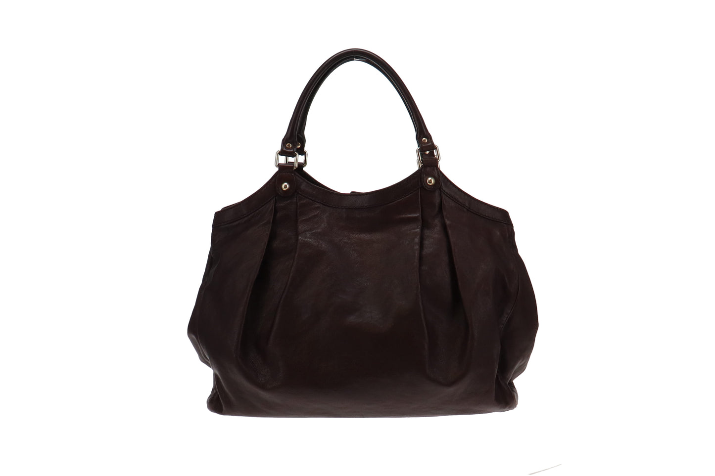 Gucci Dark Brown Leather Large Sukey Hobo
