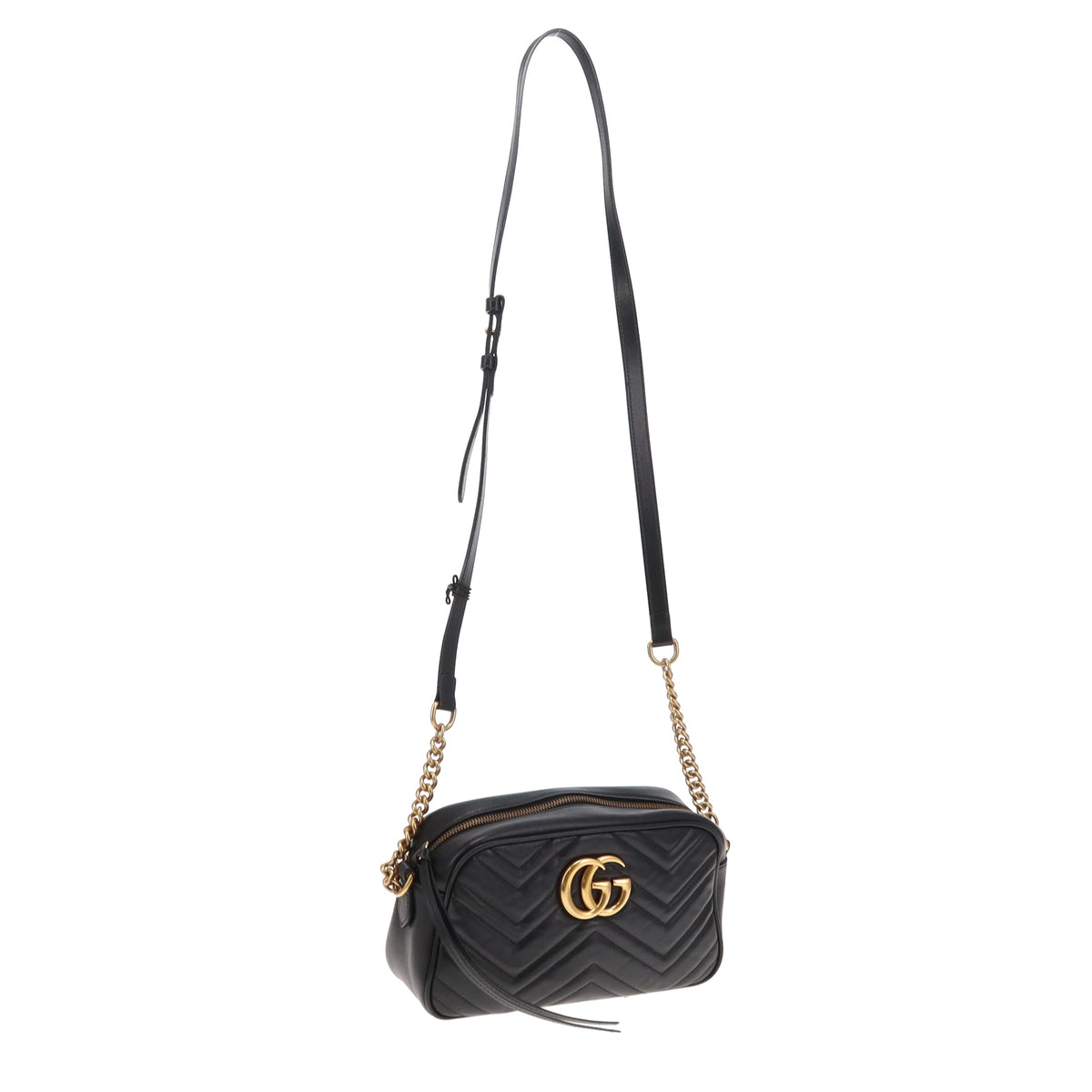 Gucci Marmont Camera Bag (OM Small) Black GHW