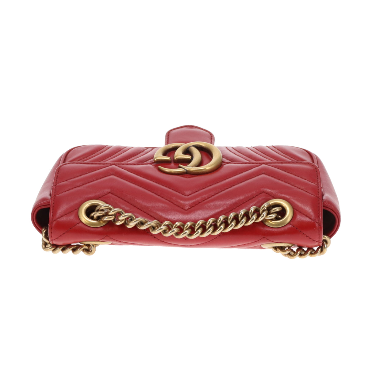 Gucci Marmont Flap Old Model Mini Red GHW