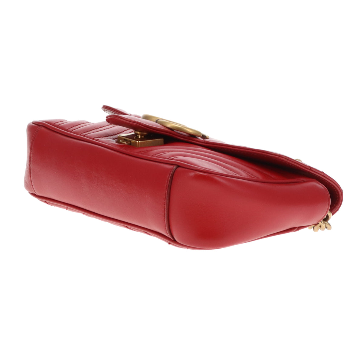 Gucci Marmont Flap Old Model Mini Red GHW