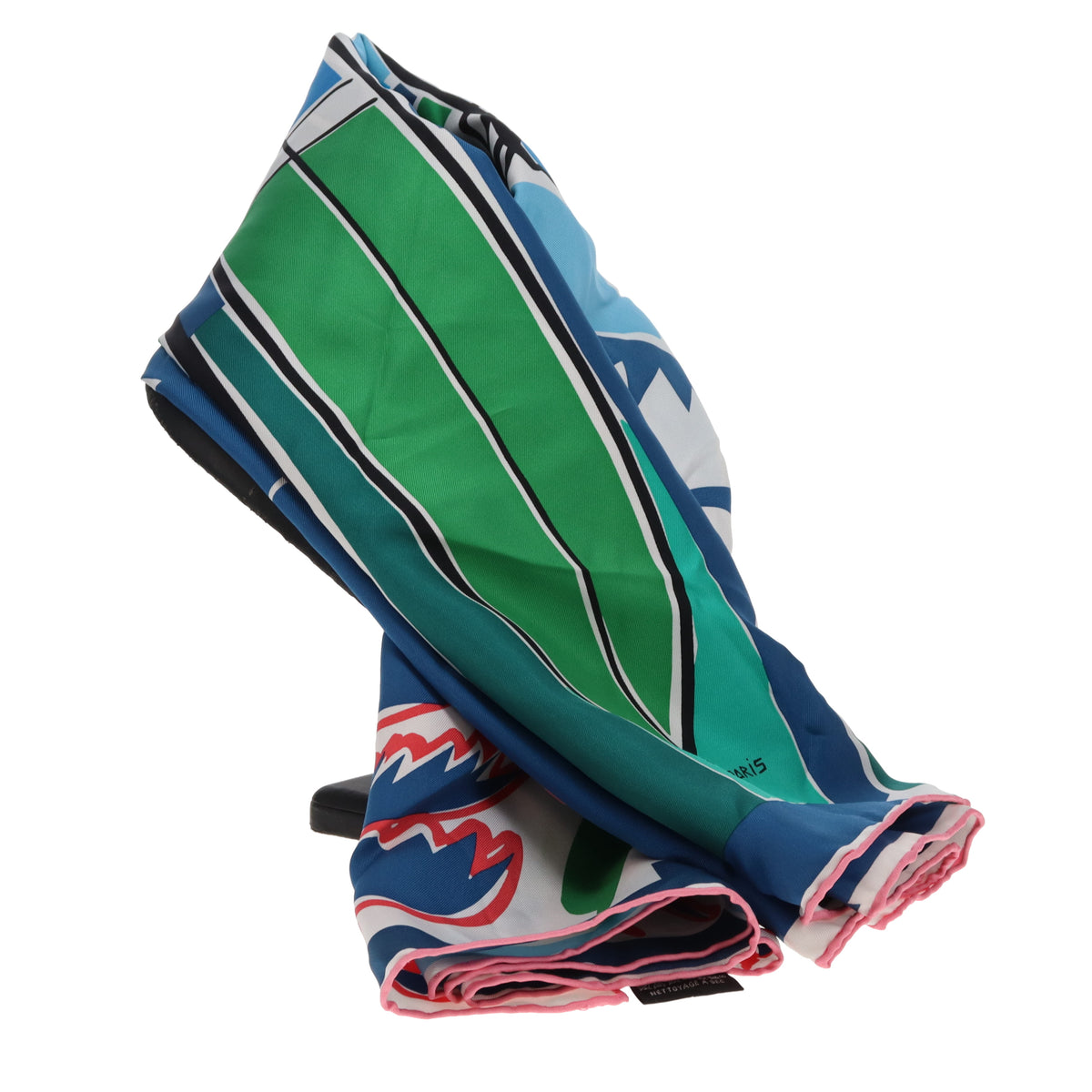 Hermes Scarf 90 Sea Surf & Fun 100% Silk