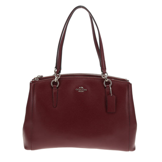 Coach Christie Carryall Burgundy SHW