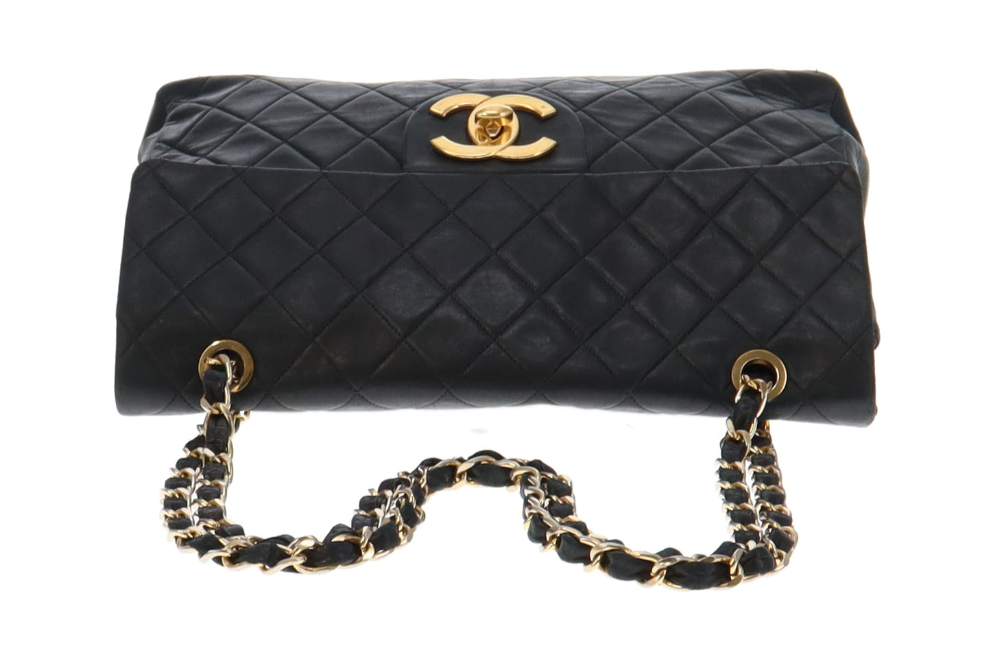 Chanel Vintage Maxi Classic Lambskin Single Flap Bag 1989/91