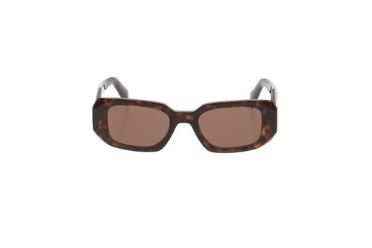Prada Tortoise Frame Rectangle Lens SPR17W Sunglasses