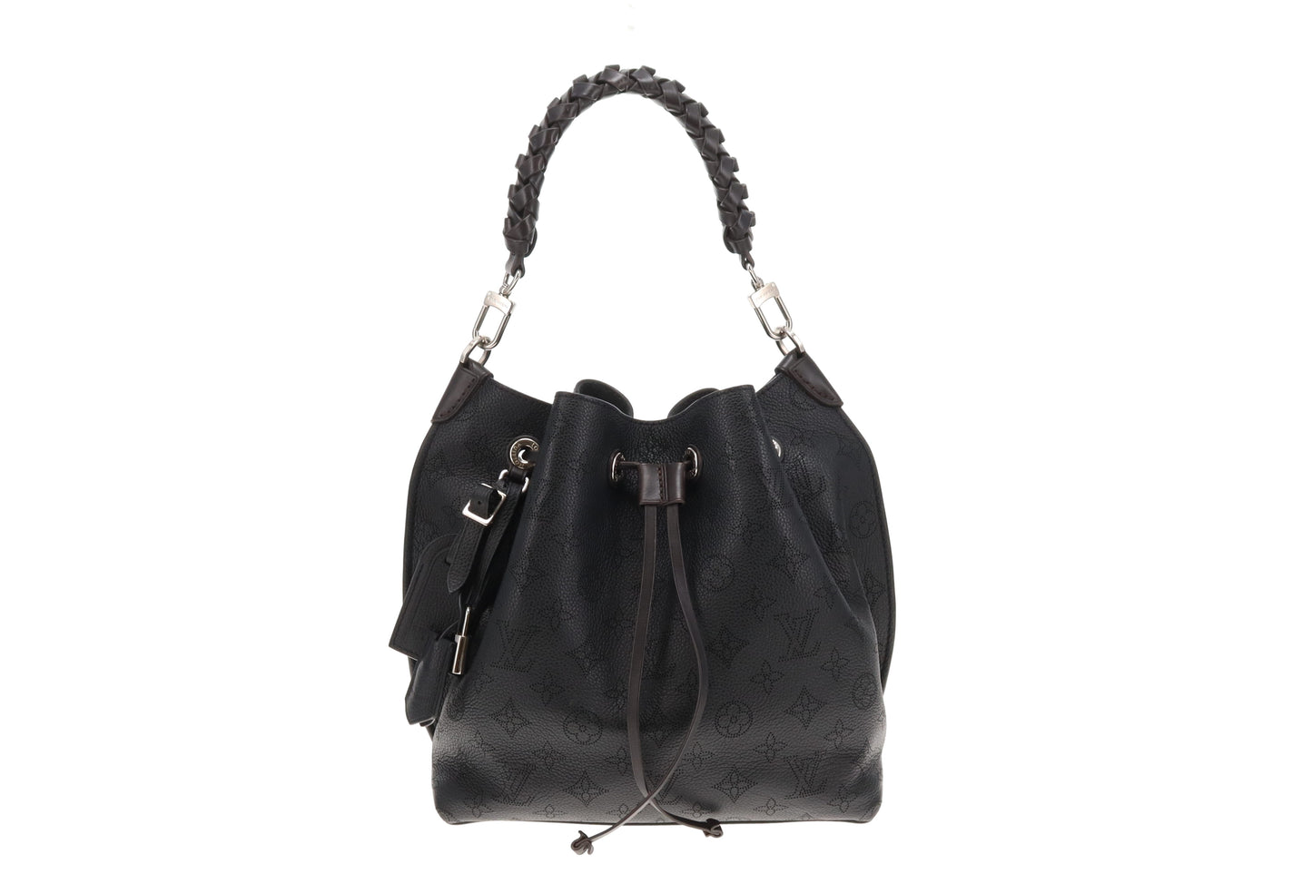 Louis Vuitton Black  Mahina Shoulder Bucket Bag