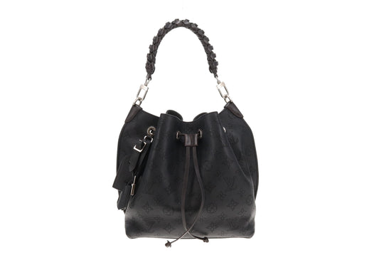 Louis Vuitton Black  Mahina Shoulder Bucket Bag