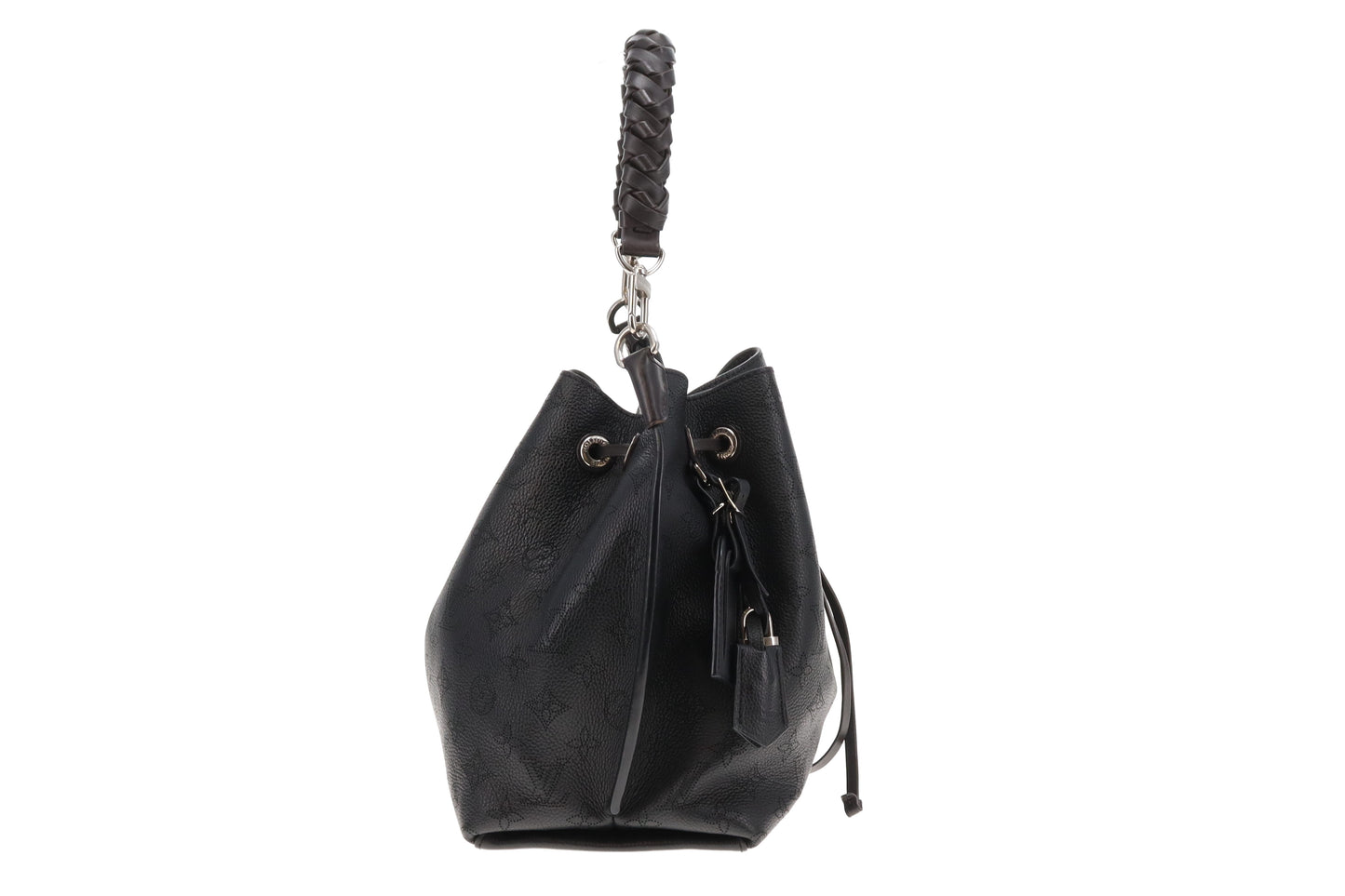 Louis Vuitton Black  Mahina Shoulder Bucket Bag