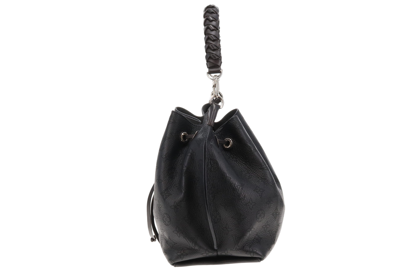 Louis Vuitton Black  Mahina Shoulder Bucket Bag