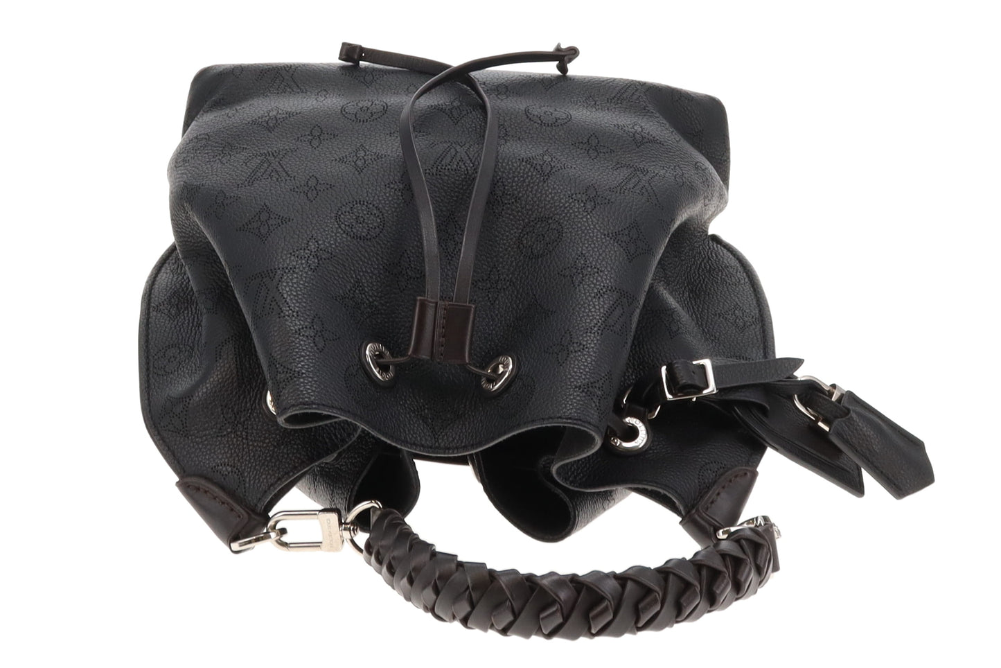 Louis Vuitton Black  Mahina Shoulder Bucket Bag