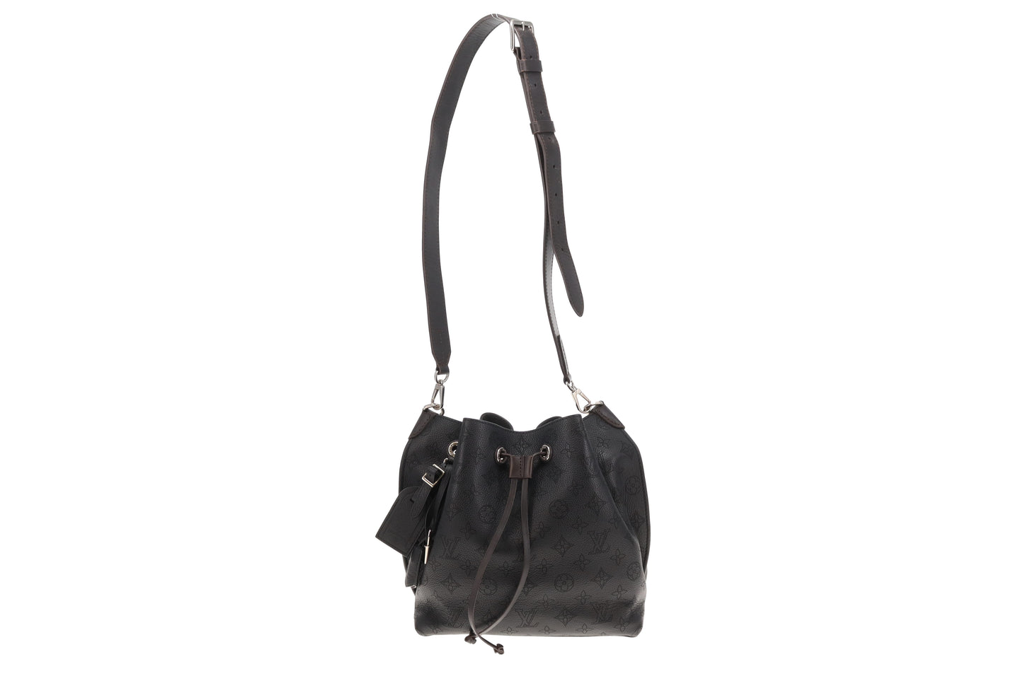Louis Vuitton Black  Mahina Shoulder Bucket Bag