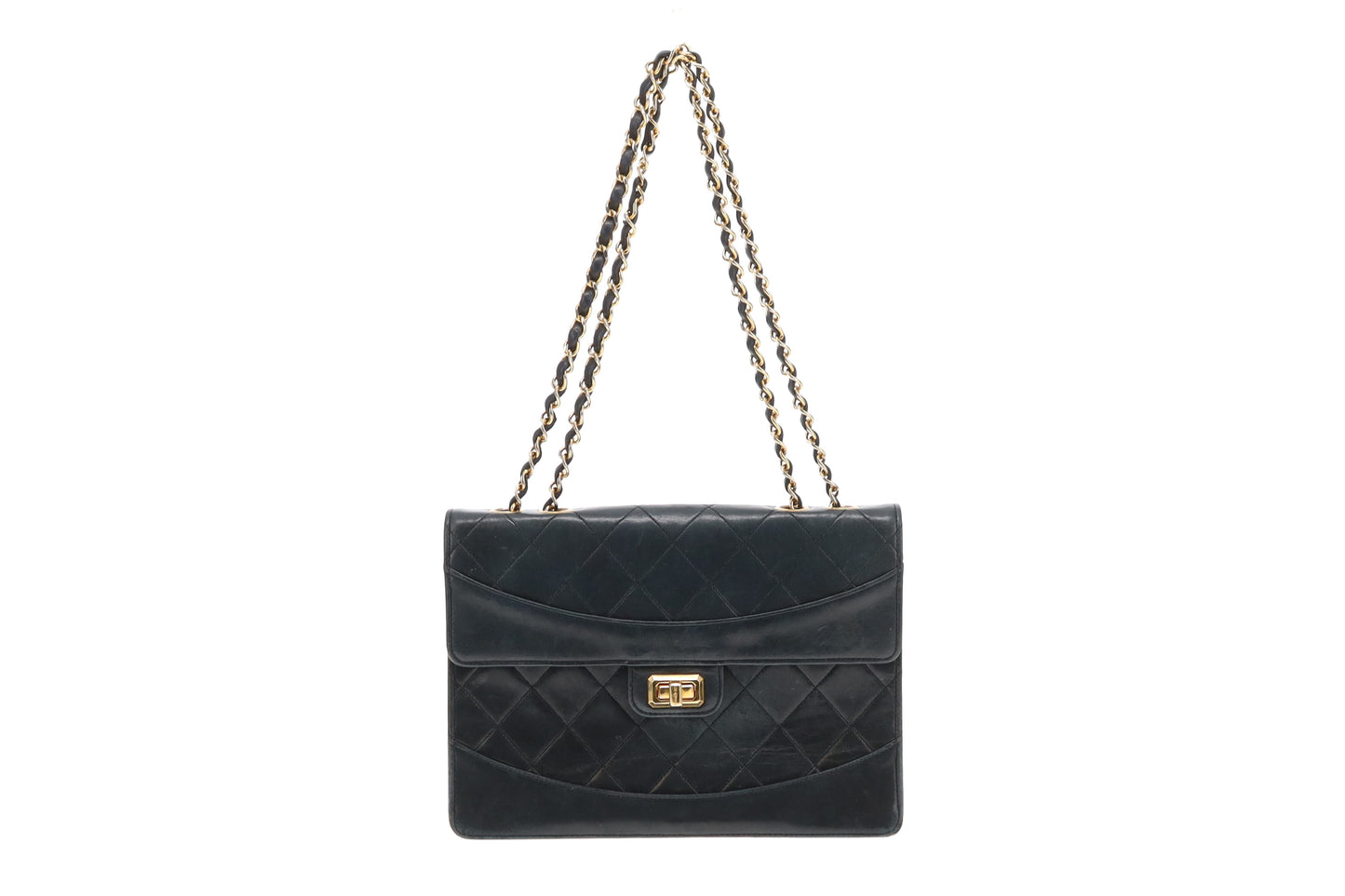 Chanel Mademoiselle Vintage Flap Bag In Lambskin 1990