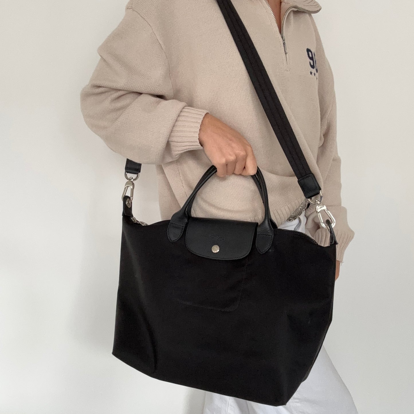 Longchamp Le Pliage Crossbody Black